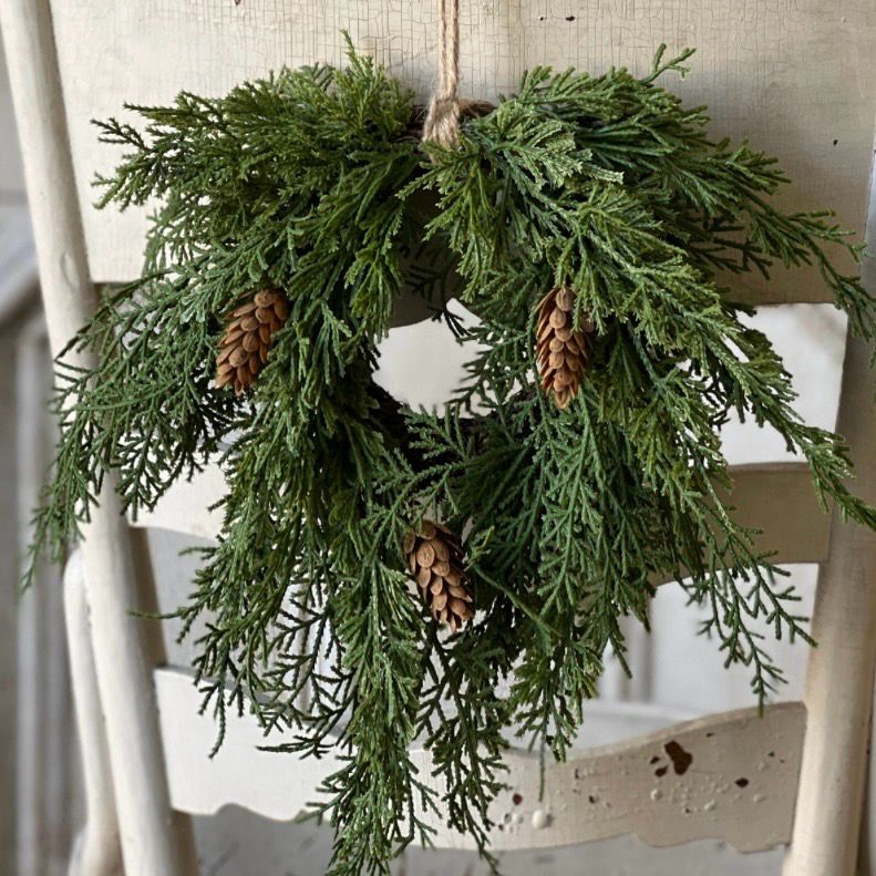 Lan 14&quot; Mini Wreath Cedar