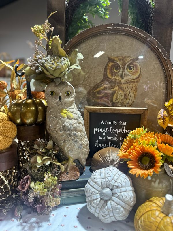 CCO 12.5" Owl Vase