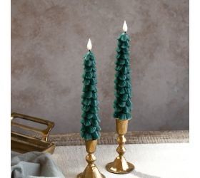 Pdg Green Tree LED Taper S/2