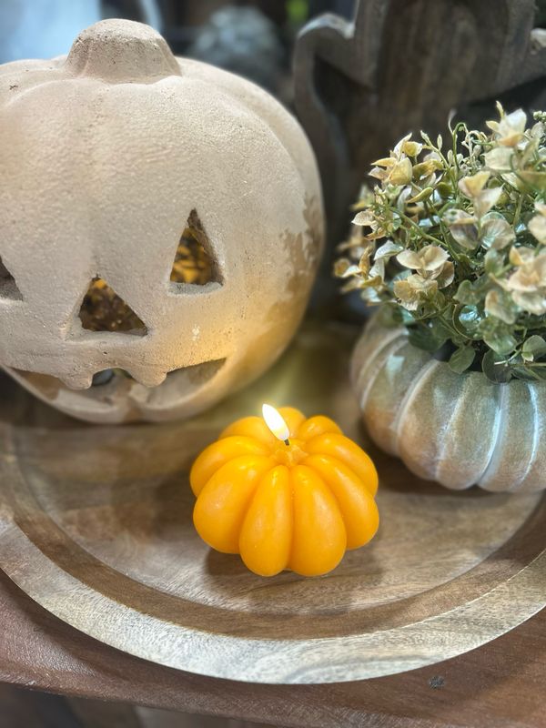 PDG 4&quot; Orange Led Pumpkin