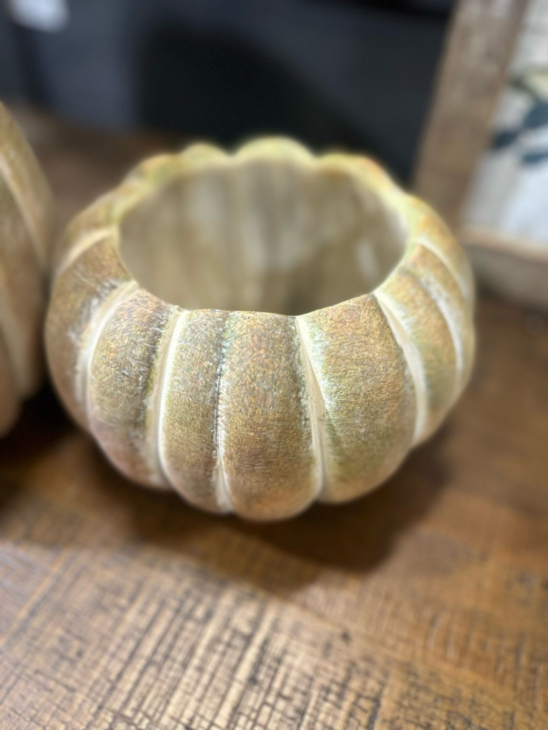 PDG 6.3&quot; Fall Ombre Cement Pumpkin