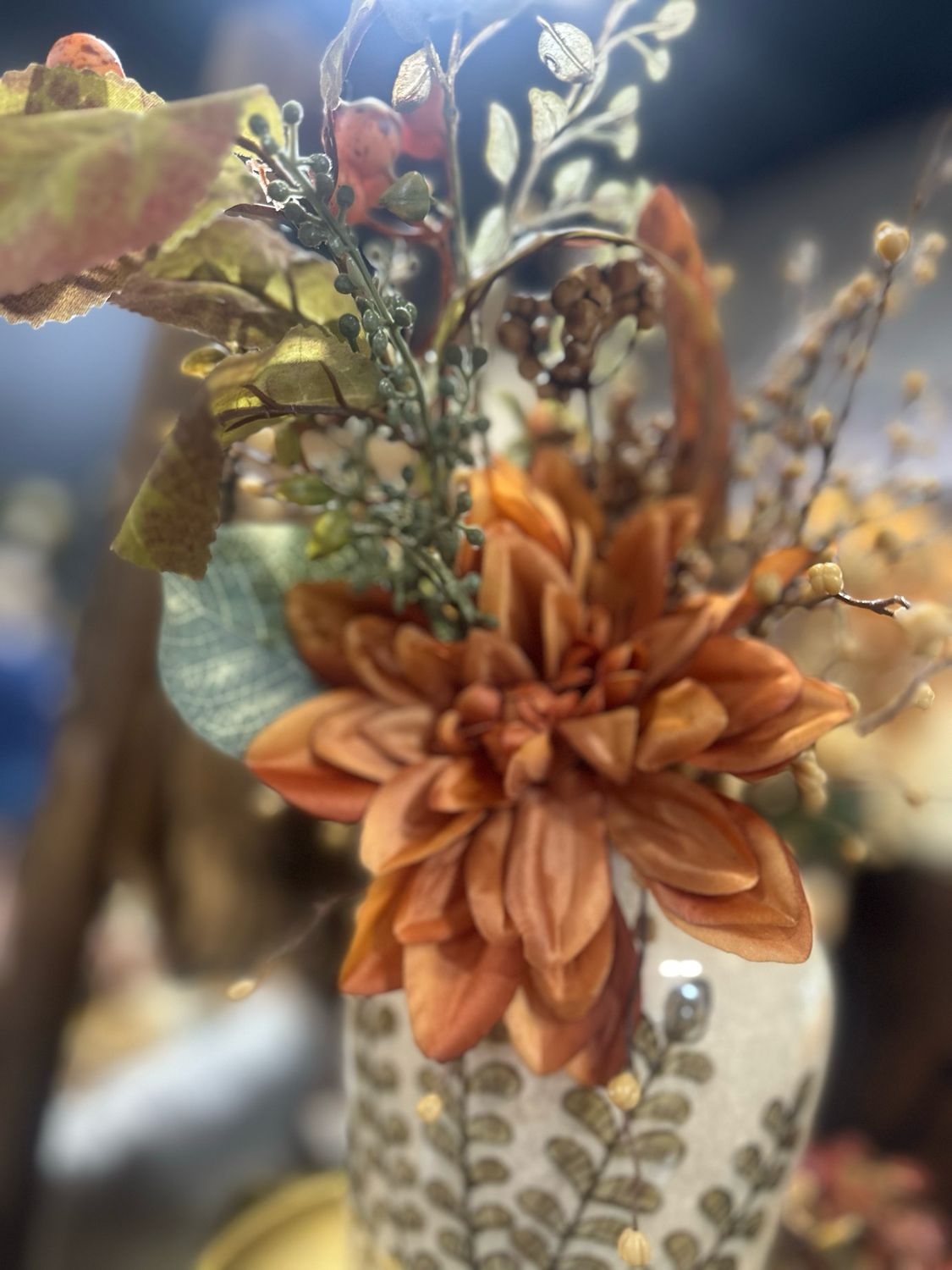 BB 14.5&quot; Fall Dahlias Spray