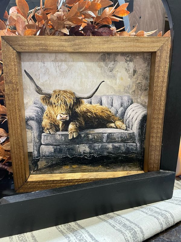 Jarmz 9x9 Highland Cow On Couch