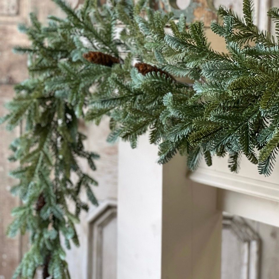 Lan 6&#39; Evergreen Tapestry Garland