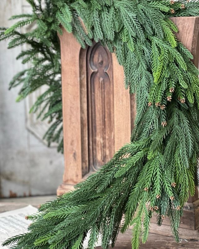 Lan 6' Norfolk Cascade Garland