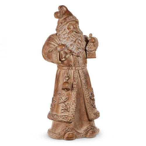 Raz 18&quot; Whitewash Wood Look Santa
