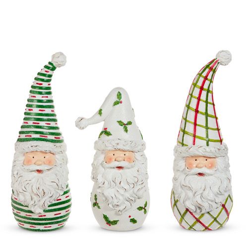 Raz Stripes Pattern Santa 9.75&quot;