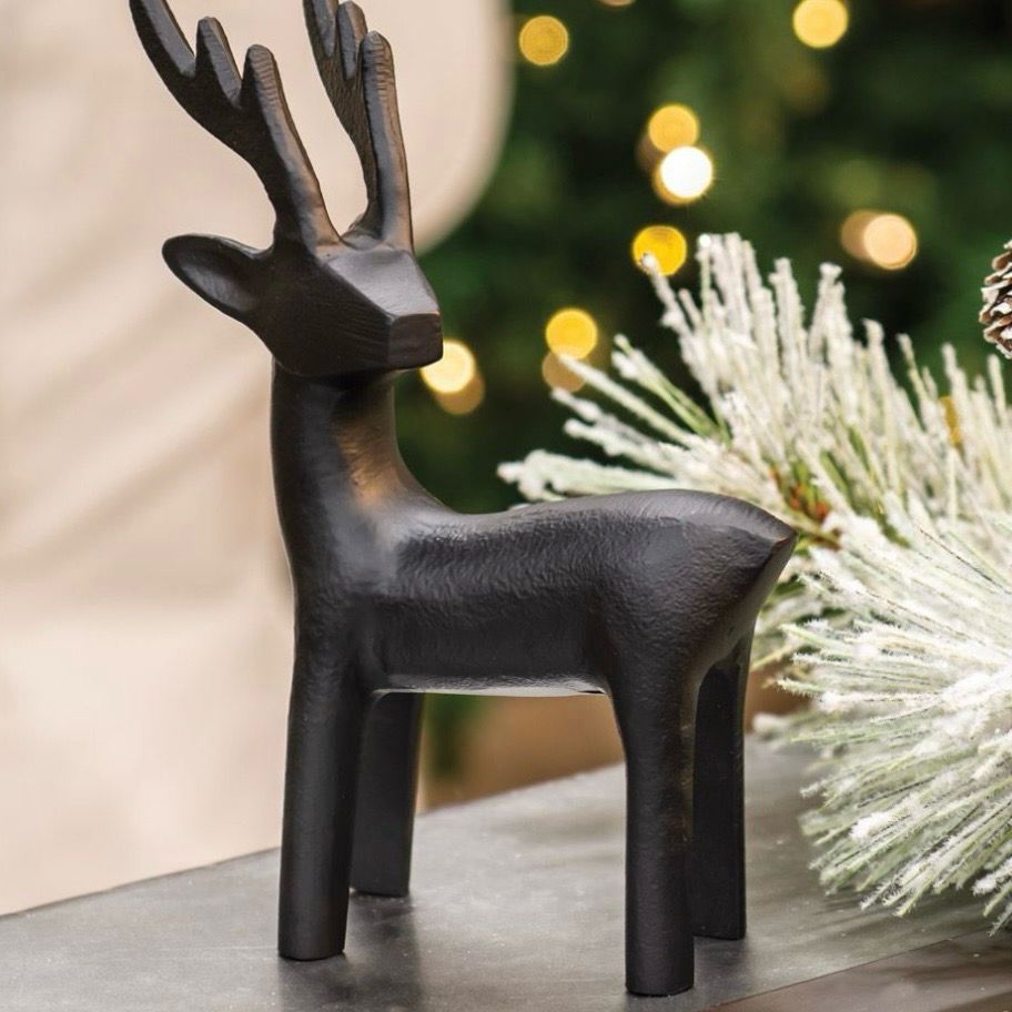 Col Standing Cast Iron Reindeer 7.5x5.5x2.5