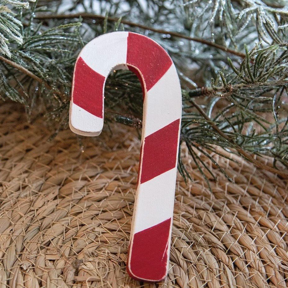 Col 5&quot; Candy Cane Wood Hanger