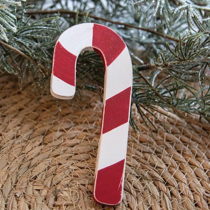 Col 5&quot; Candy Cane Wood Hanger
