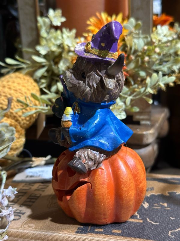 Ger Purp Hat High On Pumpkin 6"