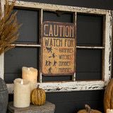 Rag 12&quot; Halloween Caution Sign
