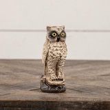 Rag 6" White Vintage Owl