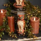 Rag 6&quot; Orange Vintage Owl
