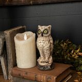 Rag 6&quot; White Vintage Owl
