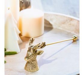 Pdg Gold Reindeer Snuffer