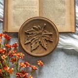 Rag Maple Leaf Wall Plaque 5.8"