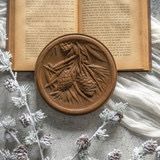 Rag Pinecone Wall Plaque 5.8&quot;