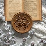 Rag Snowflake Wall Plaque 5.8&quot;