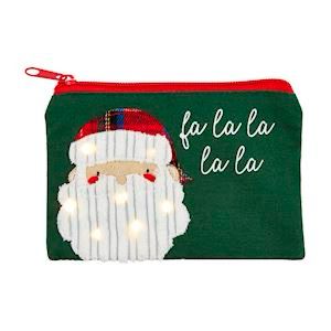 MP Santa Face Light Up Pouch