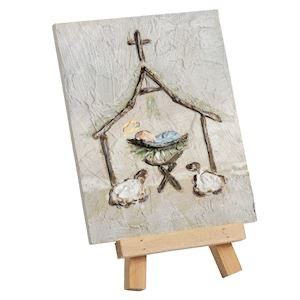 MP Manger Farmhouse Art Plaque