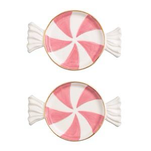 MP S/2 Pink Candy Tidbit Plate