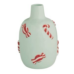 MP Candy Cane Holiday Vase 6.5&quot;
