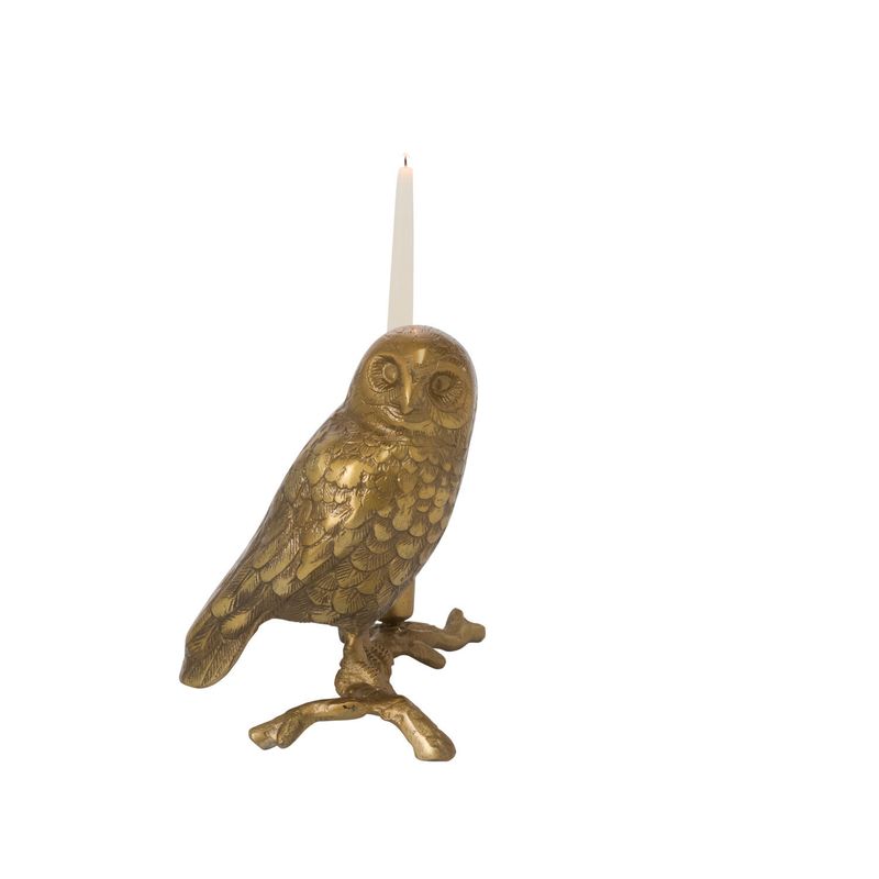 ACC Owl's Watch Candleholder 12.5x7.25x10