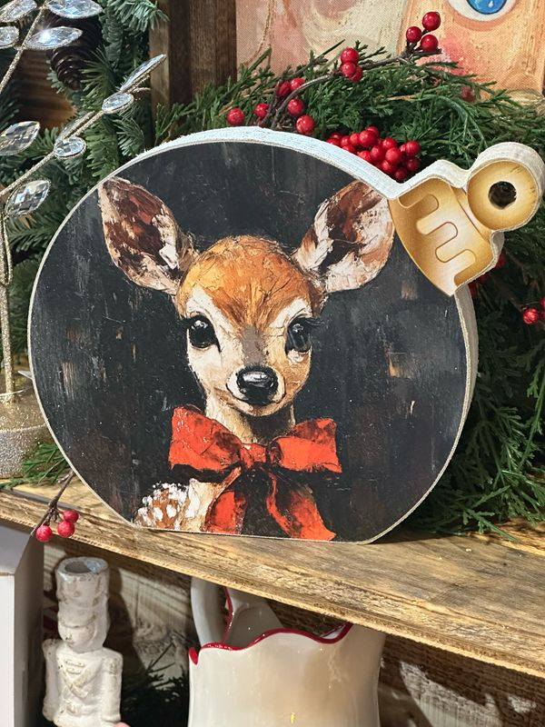 Jarmz Orn Sitter 10x8 Girl Deer Neck