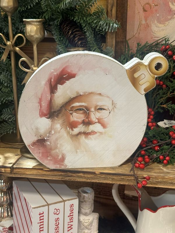 Jarmz Orn Sitter 10x8 Pnk Santa Face