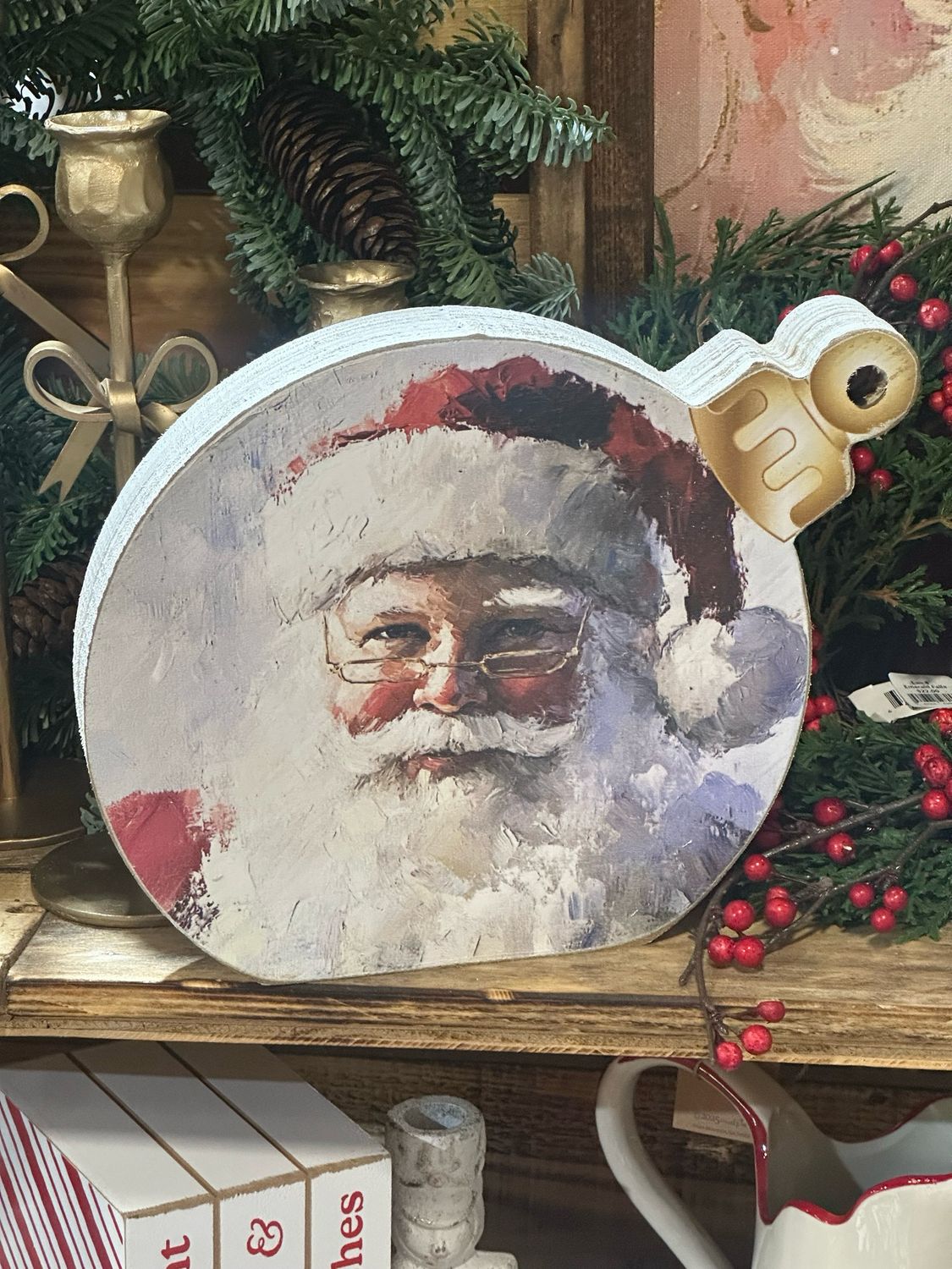Jarmz Orn Sitter 10x8 Santa Watercolor