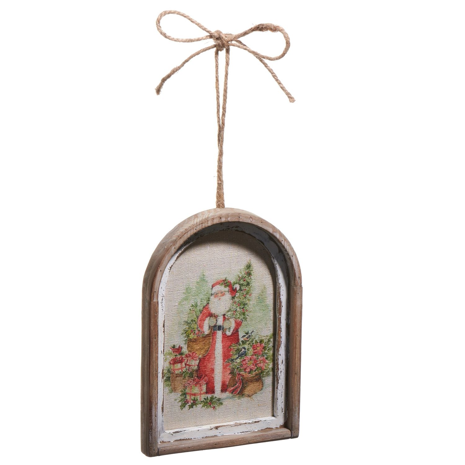 Ra 7.5&quot; Watercolor Santa Orn