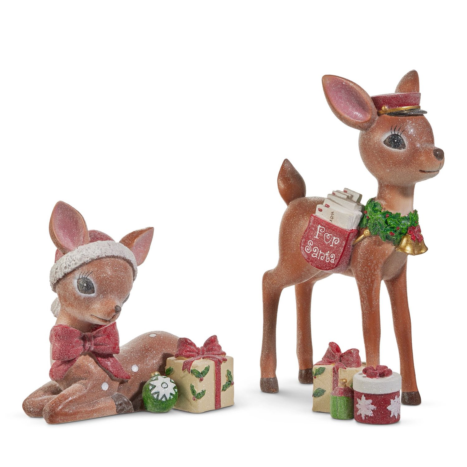 Raz 12.5&quot; Standing Vintage Deer
