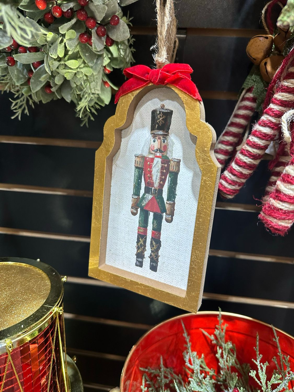 Raz 7.5&quot; Snowflake Hat Nutcracker Framed Orn