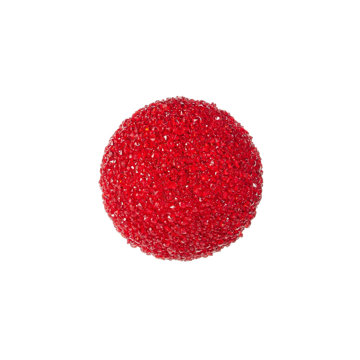 Raz 5&quot; Red Glitter Ball Orn