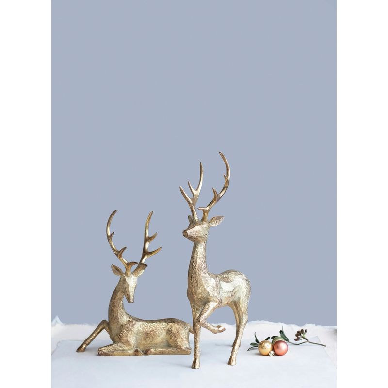 CCO Laying Down Gold Deer 13.5&quot;