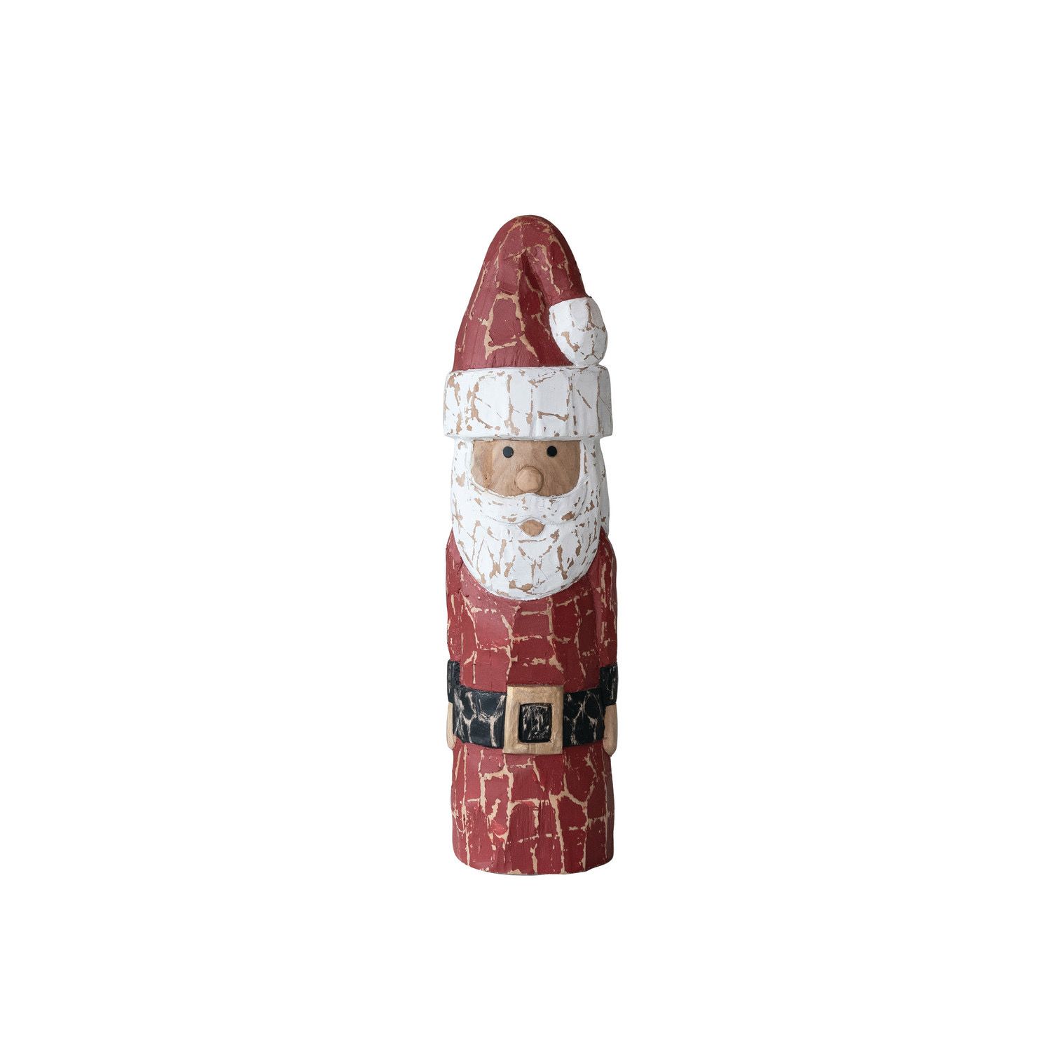 CCO 15.75&quot; Santa Hand Painted Mango Wood