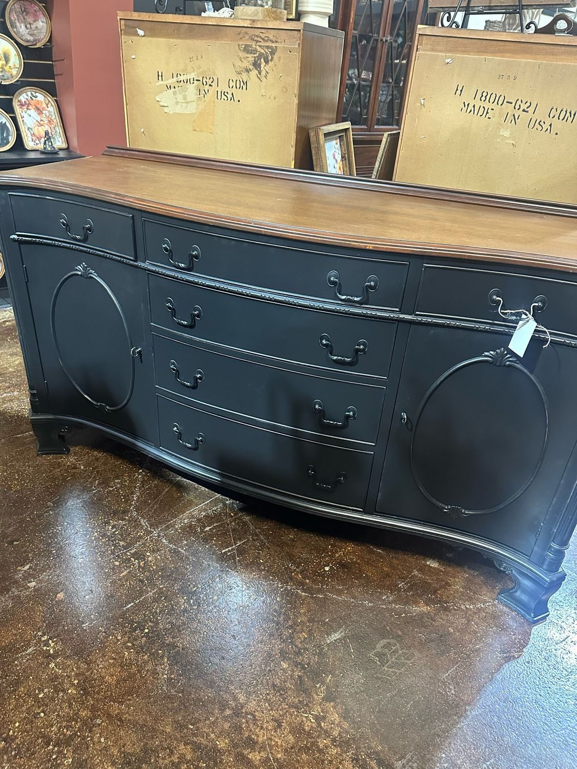 VV Black Buffet 66x21x36