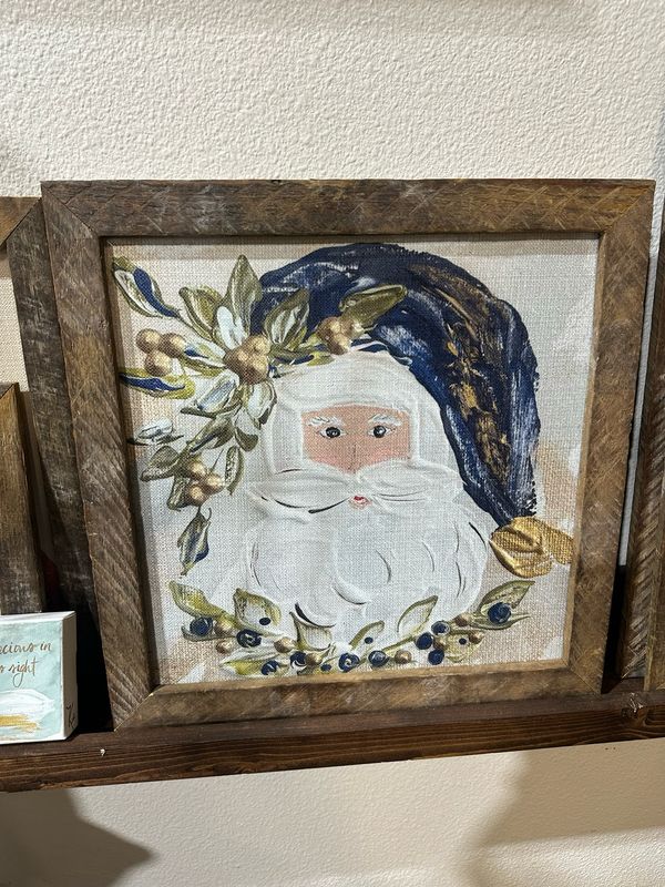 SCM 12x12 Navy Santa