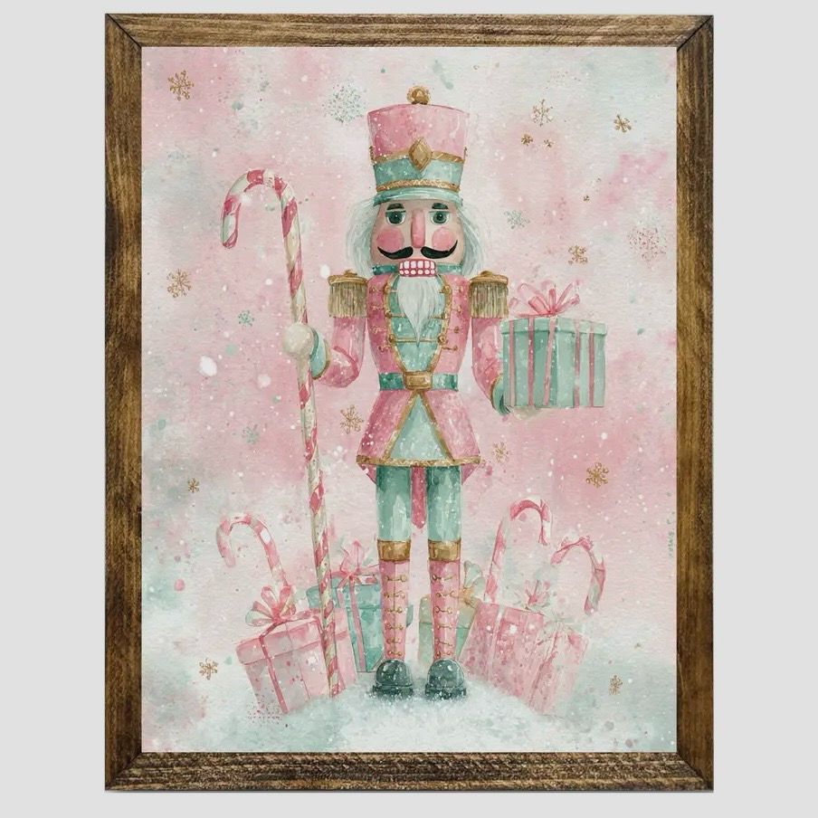 Jarmz 9x11 Pink Mint Nutcracker