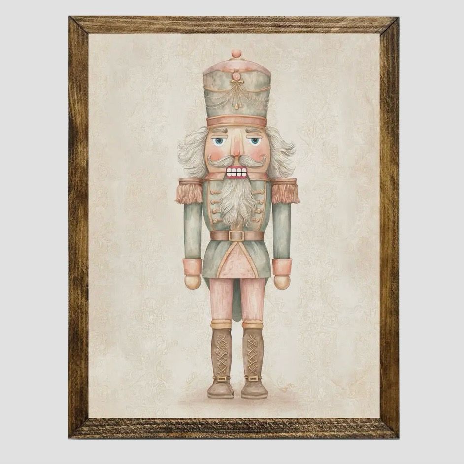 Jarmz 9x11 Gold Crm Coral Nutcracker