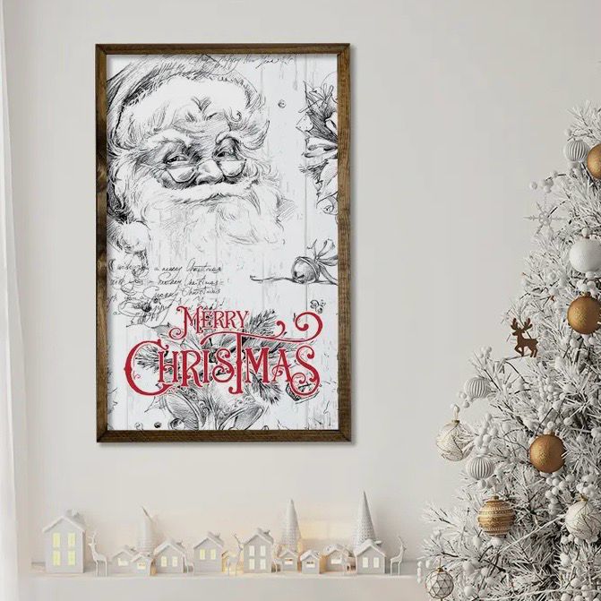Jarmz 15x24 Merry Cmas Santa