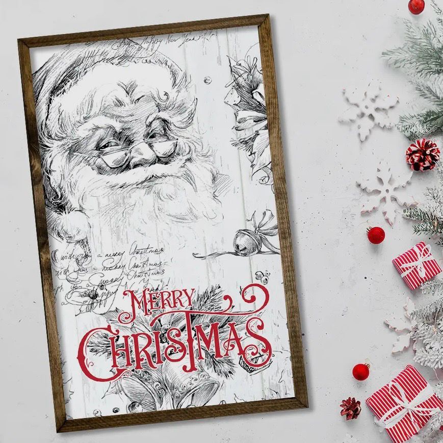 Jarmz 12x19 Merry Santa