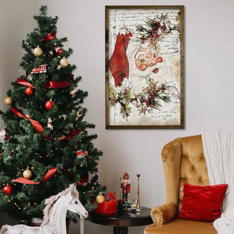 Jarmz 15x24 Vintage Santa Face