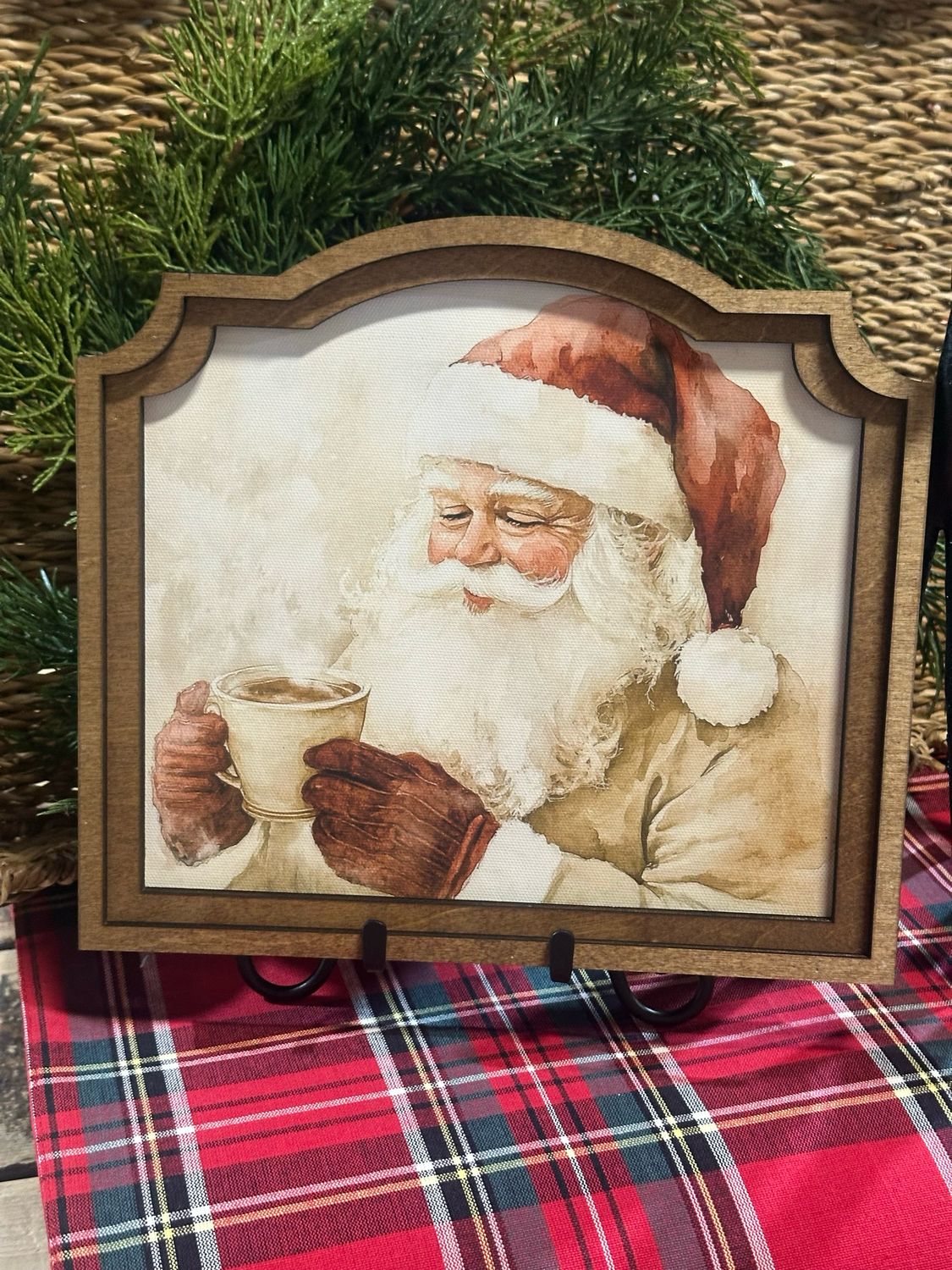 Red 10x9 Cocoa Santa
