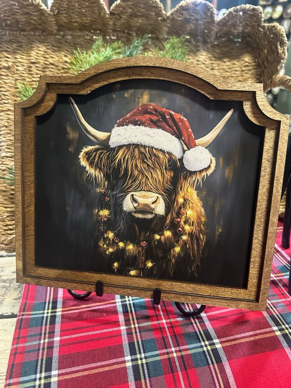 Red 10x9 Christmas Highland