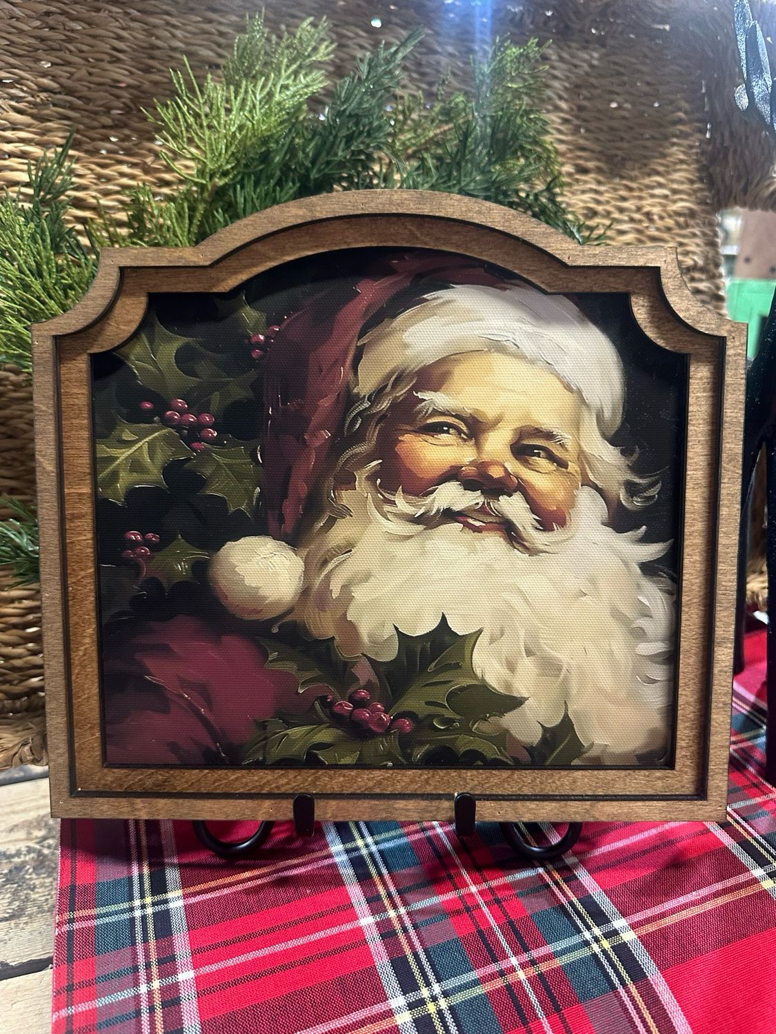 Red 10x9 Vintage Santa