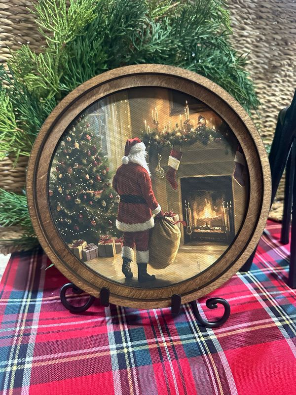 Red 8&quot; R Fireplace Santa