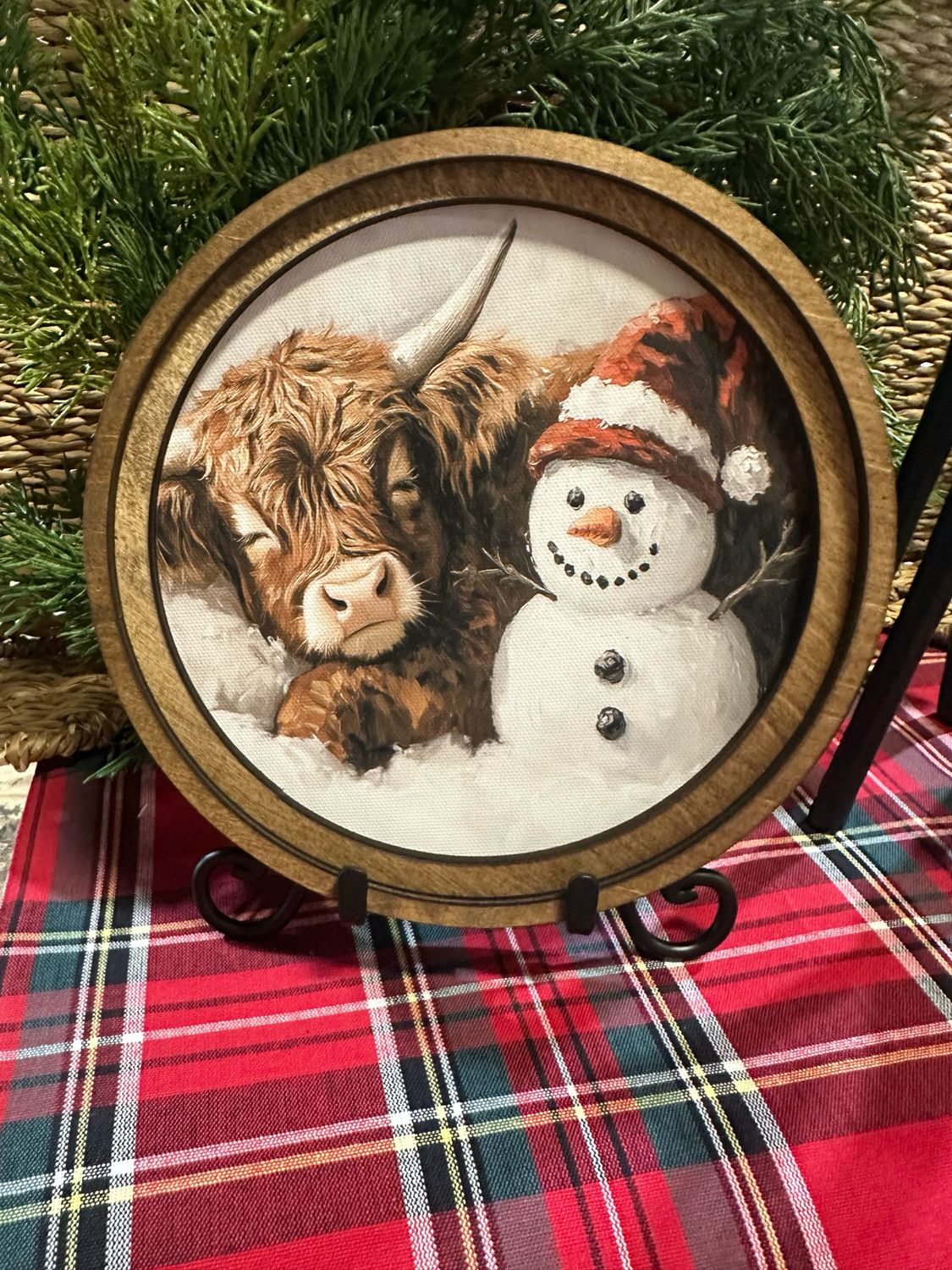 Red 8&quot; R Highland Snowman