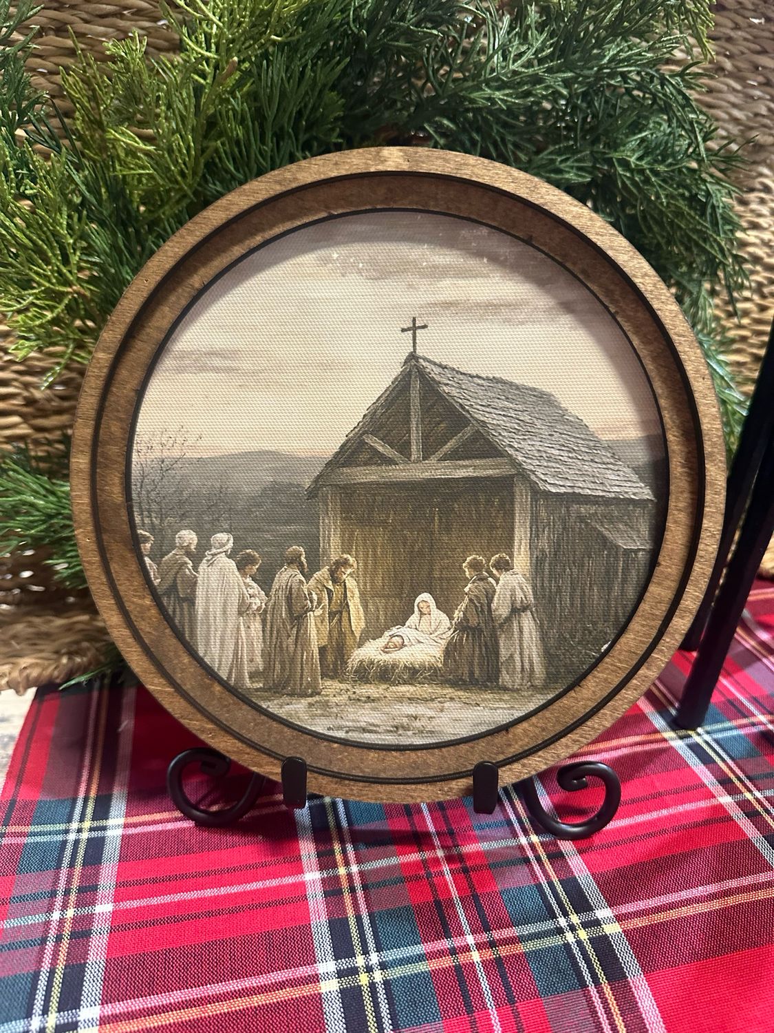 Red 8&quot; R Nativity Scene
